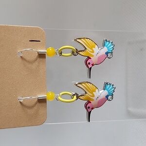 Colorful Hummingbird Earrings